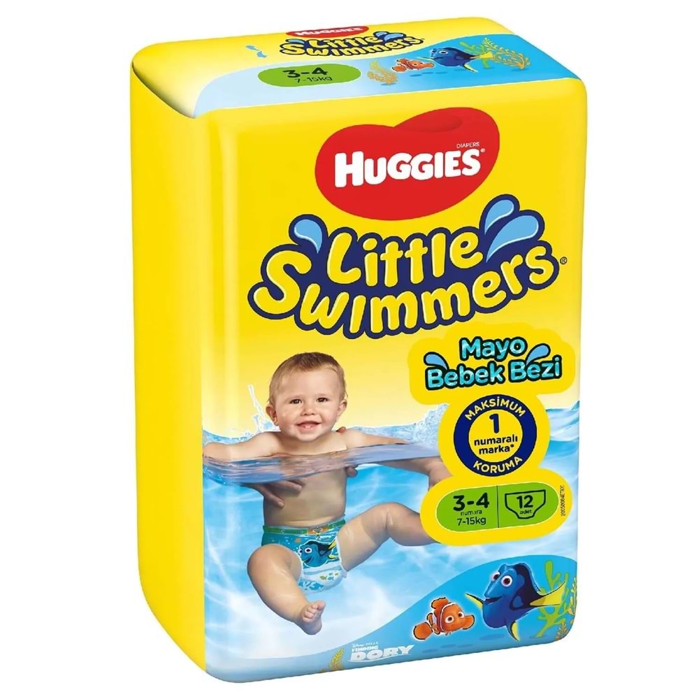 Huggıes Little Swımmers Mayo Bebek Bezi 3-4 Beden 7-15 KG Tekli (İç Adet 12)