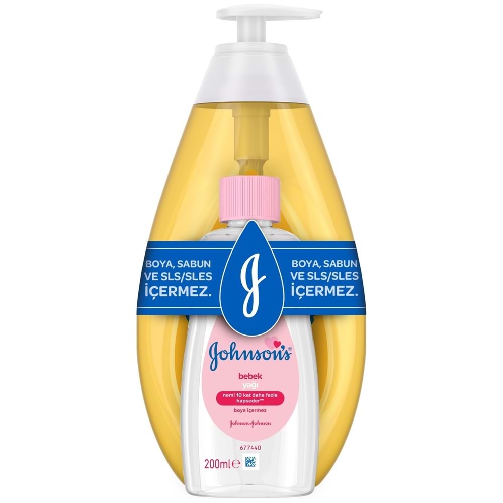 Johnsons Baby Bebek Şampuanı Klasik 750ML + Bebek Yağı 200ML