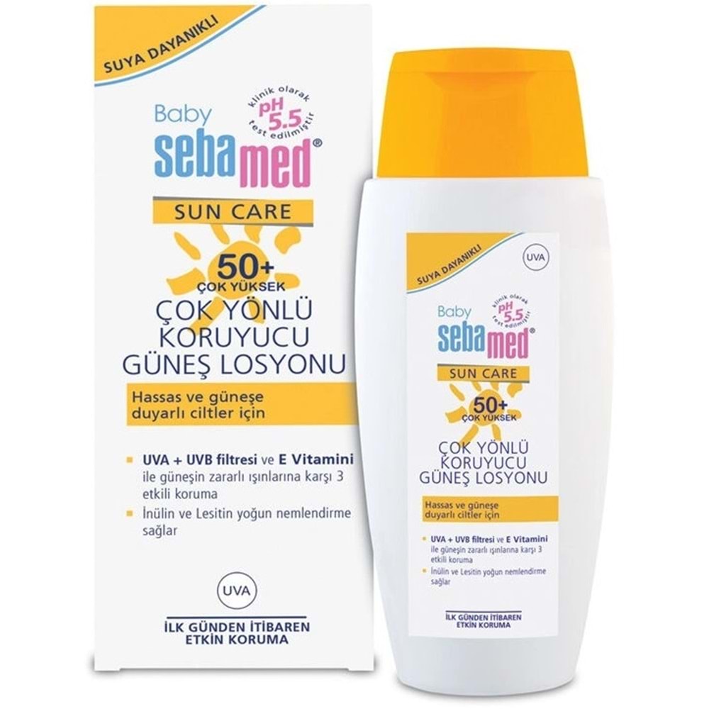 Sebamed Sun Care Bebek Güneş Losyonu Kremi 50+ Faktör 150ML (Hassas Ciltler İçin)