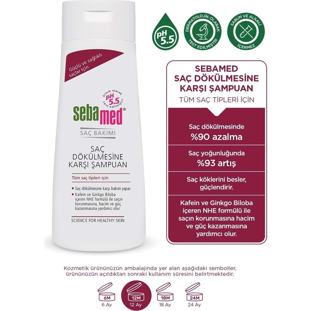 Sebamed Şampuan 200ML Saç Dökülmesine Karşı (Tüm Saç Tipleri için)