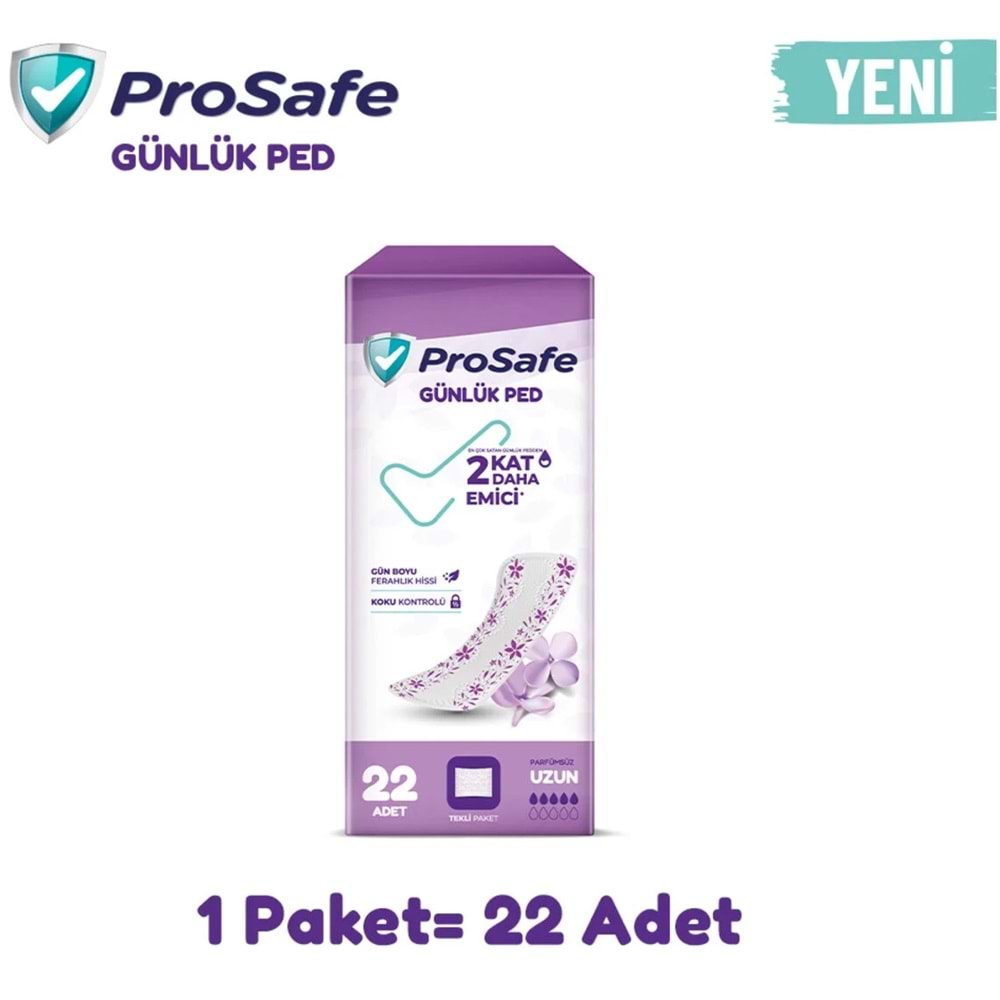Prosafe Günlük Pedi Uzun 22 Adet
