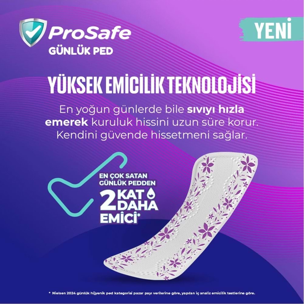 Prosafe Günlük Pedi Uzun 22 Adet