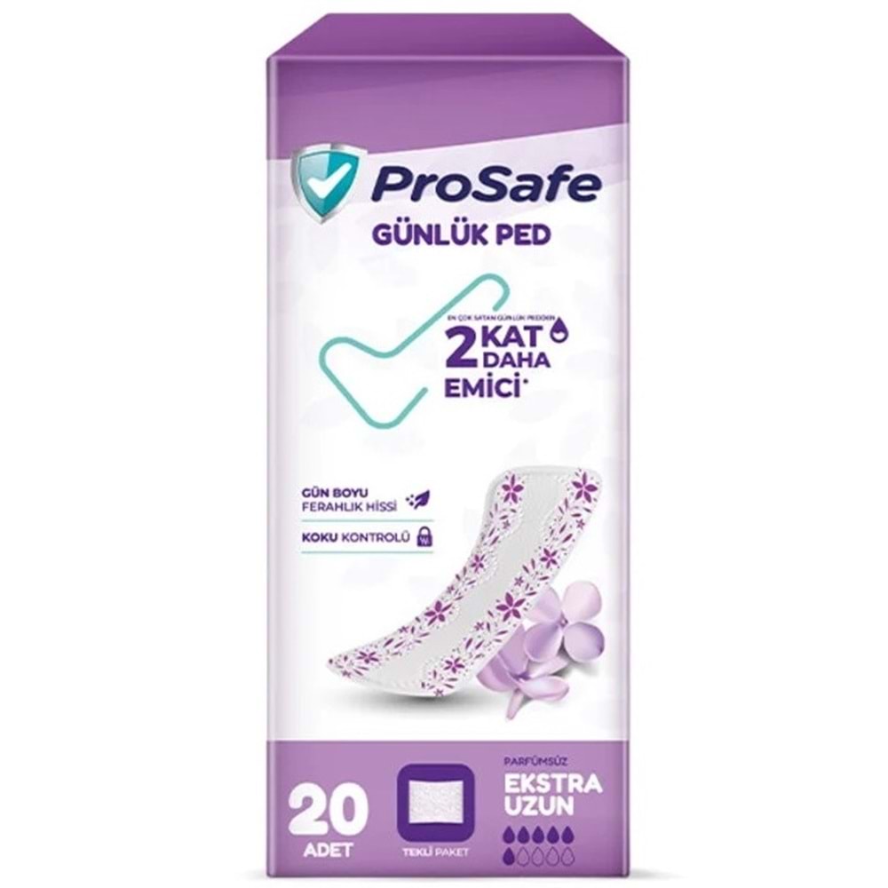 Prosafe Günlük Pedi Extra Uzun 20 Adet