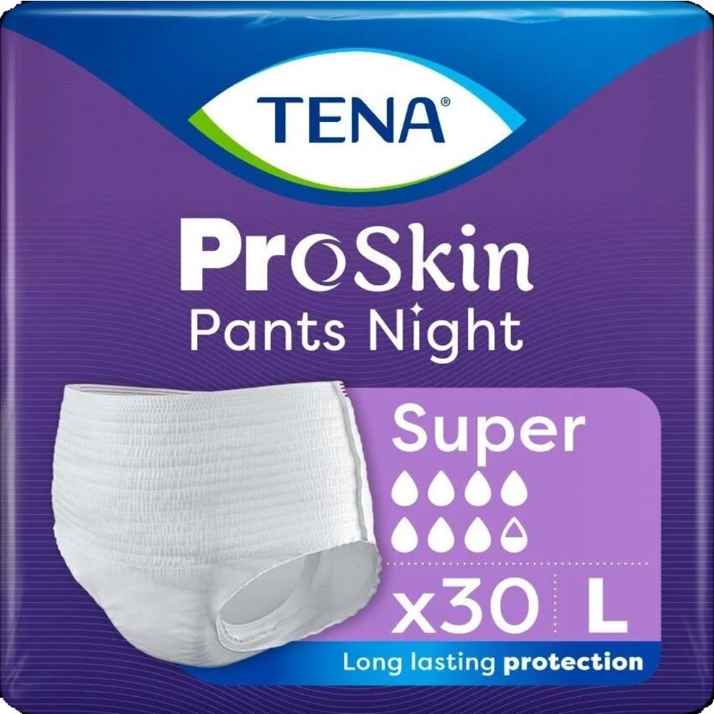 Tena Proskin Pants Süper Night Gece Emici Külot Yetişkin Bezi L - Büyük - Large 30 Adet