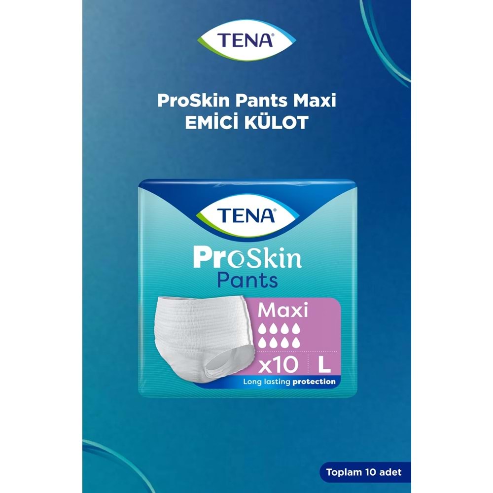 Tena Proskin Pants Maxi Emici Külot Yetişkin Bezi L - Büyük - Large 10 Adet