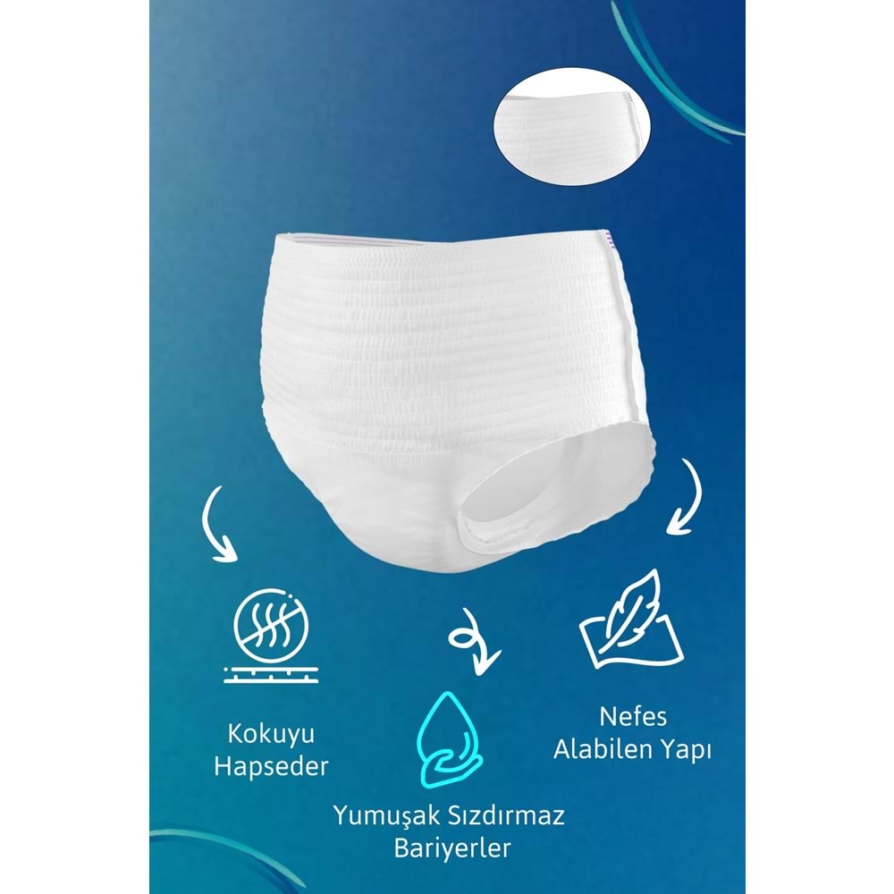 Tena Proskin Pants Maxi Emici Külot Yetişkin Bezi XL - Ekstra Large - Extra Large 10 Adet