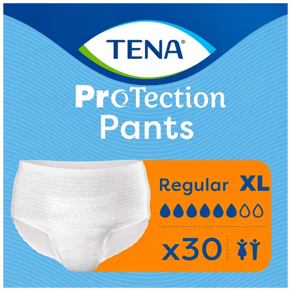 Tena ProTection Pants Regular Emici Külot Yetişkin Bezi XL - Ekstra Büyük - Extra Large 30 Adet
