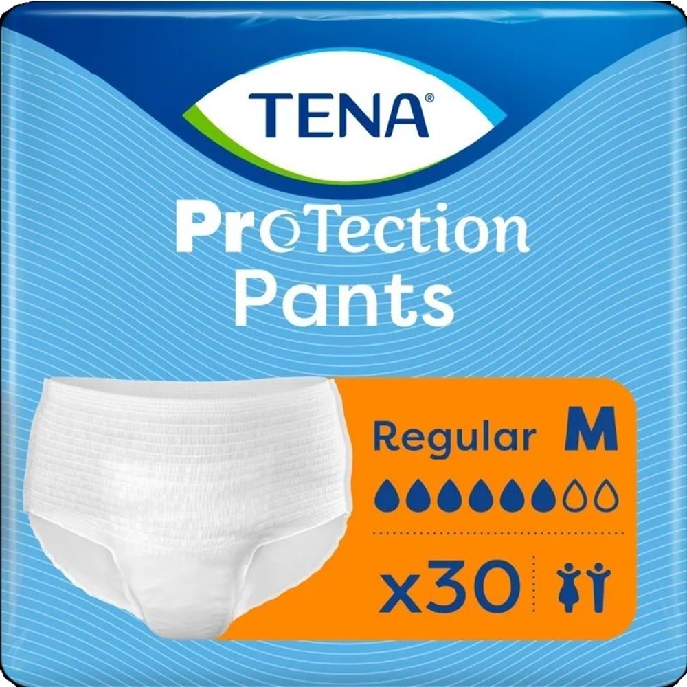 Tena ProTection Pants Regular Emici Külot Yetişkin Bezi M - Orta - Medium 30 Adet