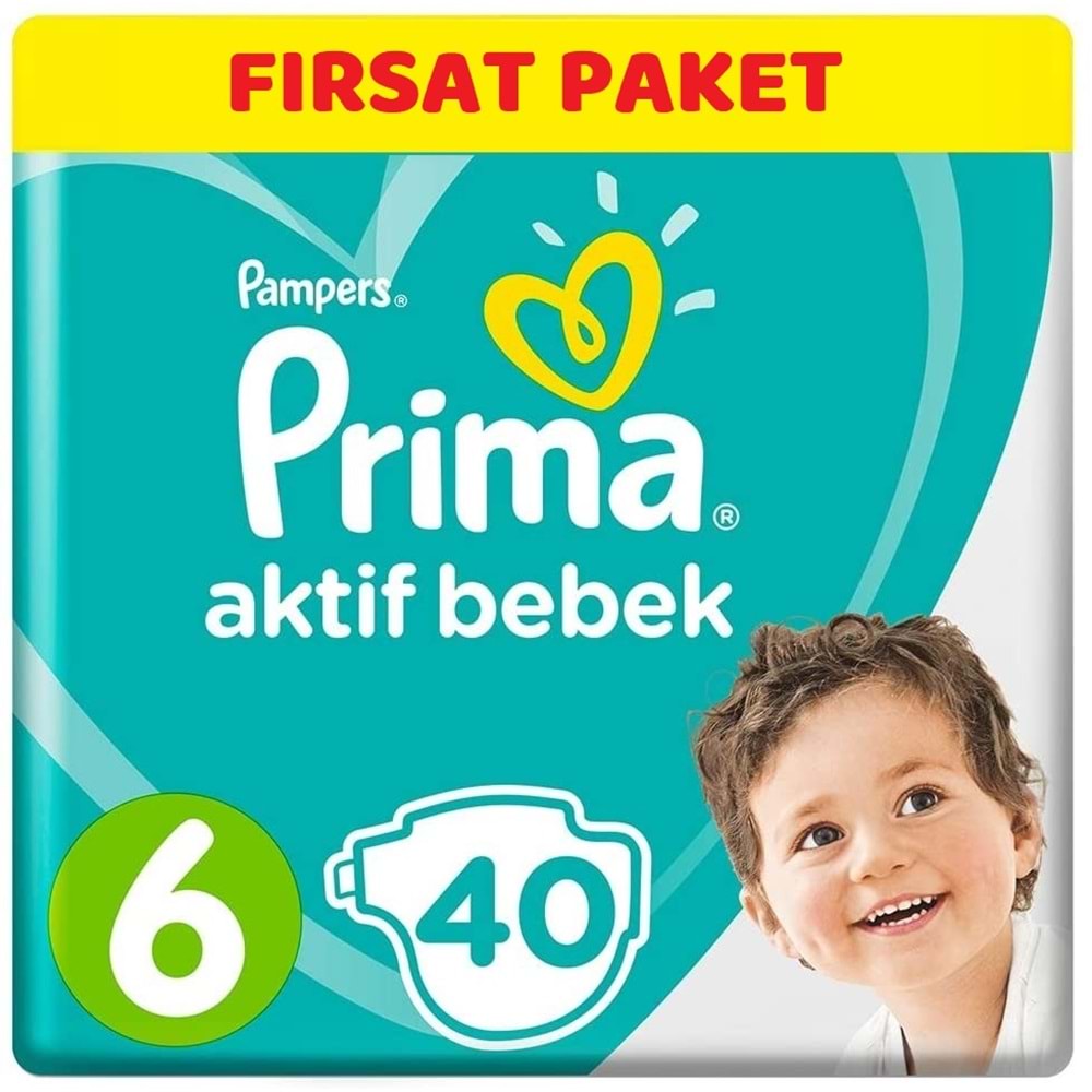 Prima Bebek Bezi 6 Beden 13-18 KG Extra Large 40 Adet Ekonomik Pk