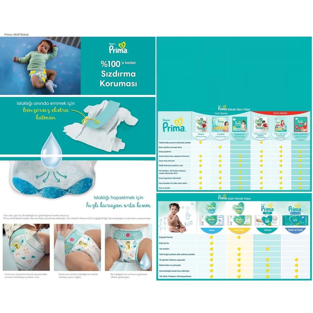 Prima Bebek Bezi 7 Beden 15+ KG XXLarge 34 Adet Ekonomik Pk
