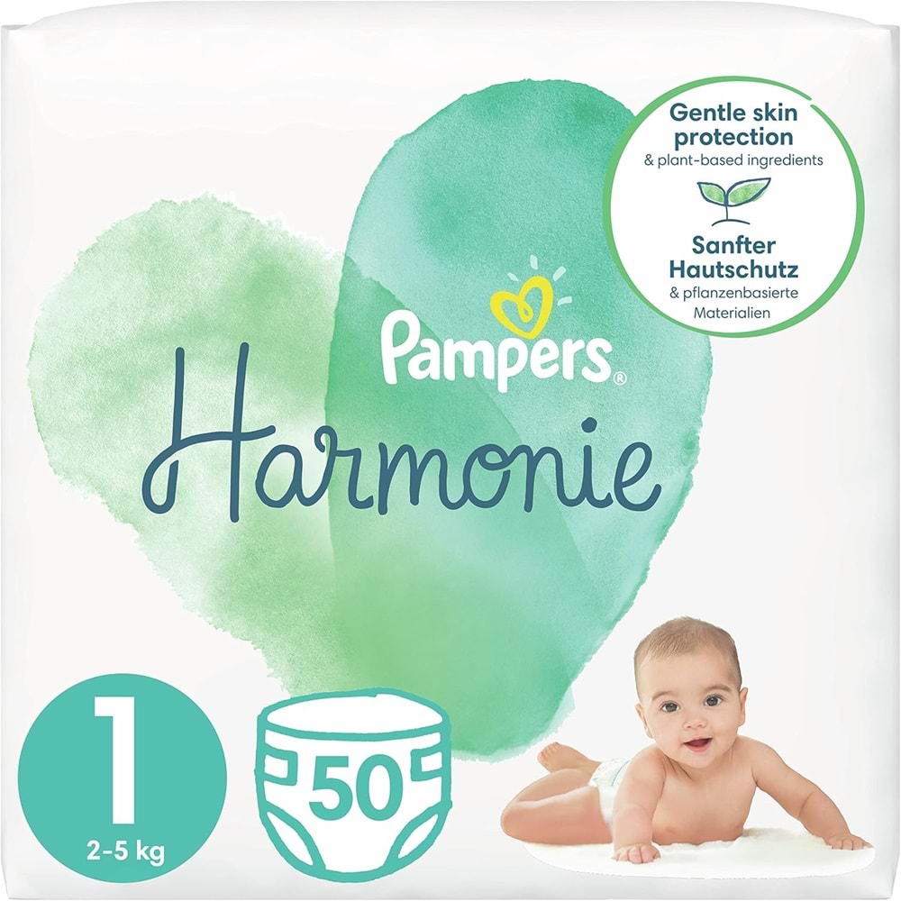 Prima Pampers Harmonie Bebek Bezi 1 Beden 2-5 KG Yeni Doğan 50 Adet Fırsat Pk