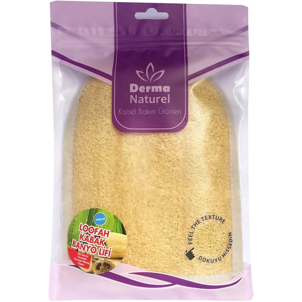 Derma Naturel Loofah Kabak Havlu Banyo Eldiveni (15*24CM) MS-11