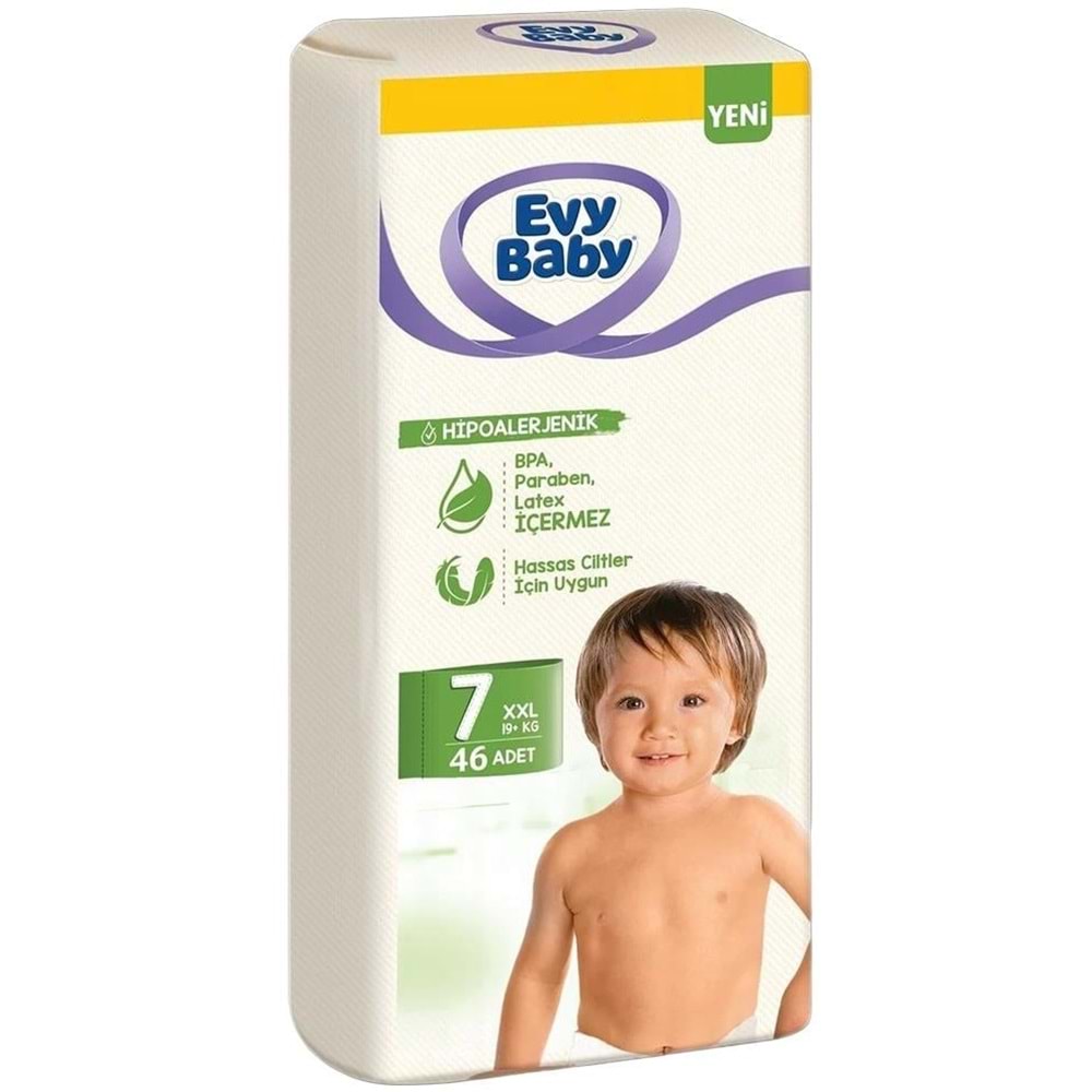 Evy Baby Bebek Bezi 7 Beden 19+ KG XXLarge 46 Adet Süper Fırsat Pk