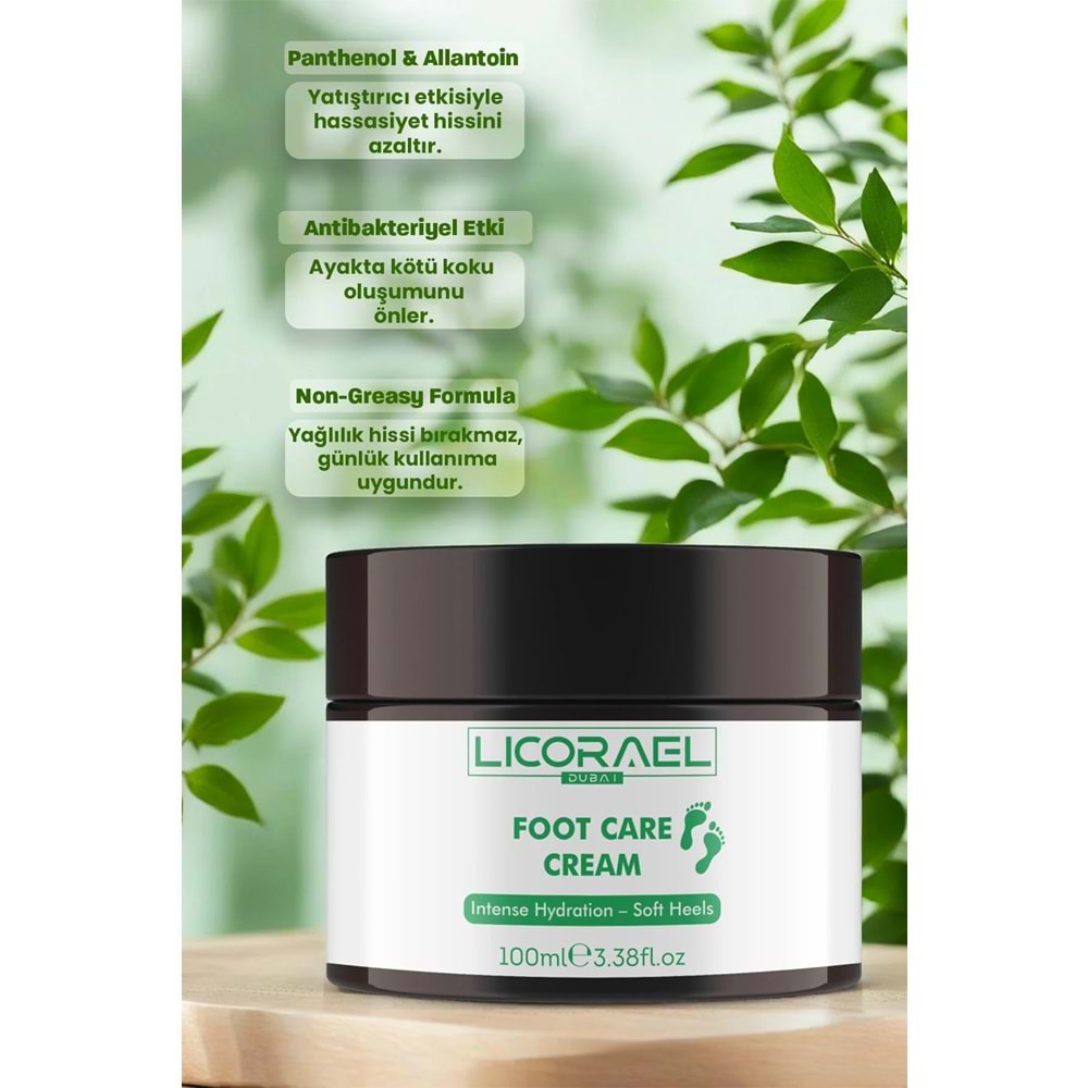 Licorael Dubai Foot Car Cream (Ayak ve Topuk Çatlak Kremi) 100ML