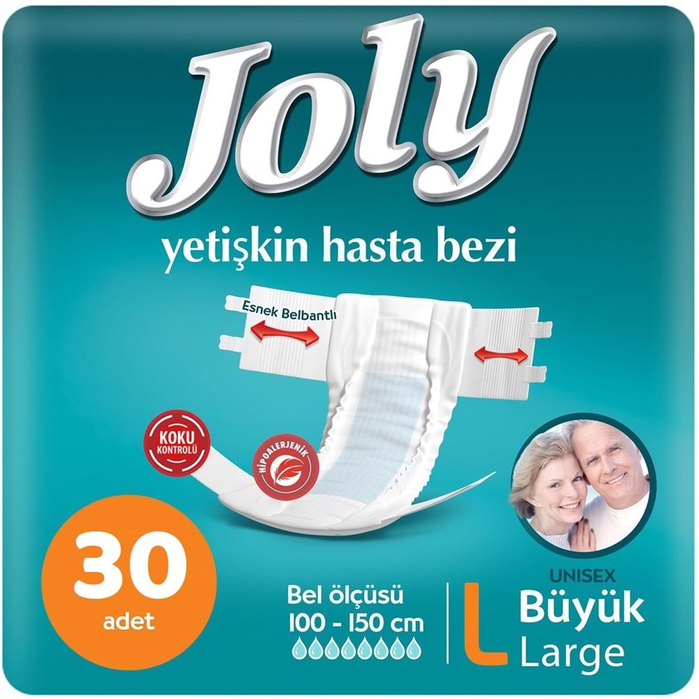 Joly Yetişkin Bezi Bel Bantlı L - Büyük - Large 30 Adet