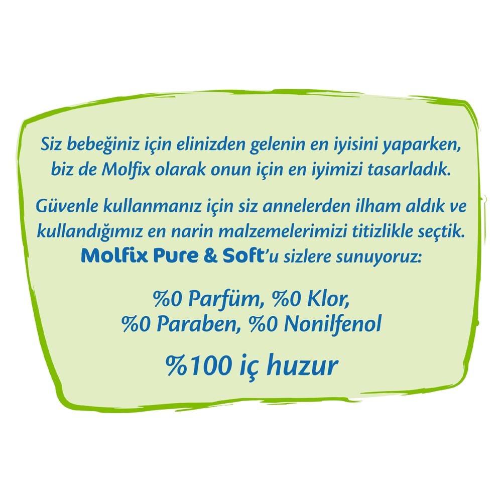 Molfix Pure&Soft Bebek Bezi 5 Beden 11-18 KG Junior 44 Adet Süper Fırsat Pk