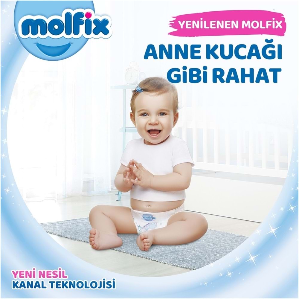 Molfix Bebek Bezi 3 Beden 4-9 KG Midi 140 Adet Pk MeGa Pk