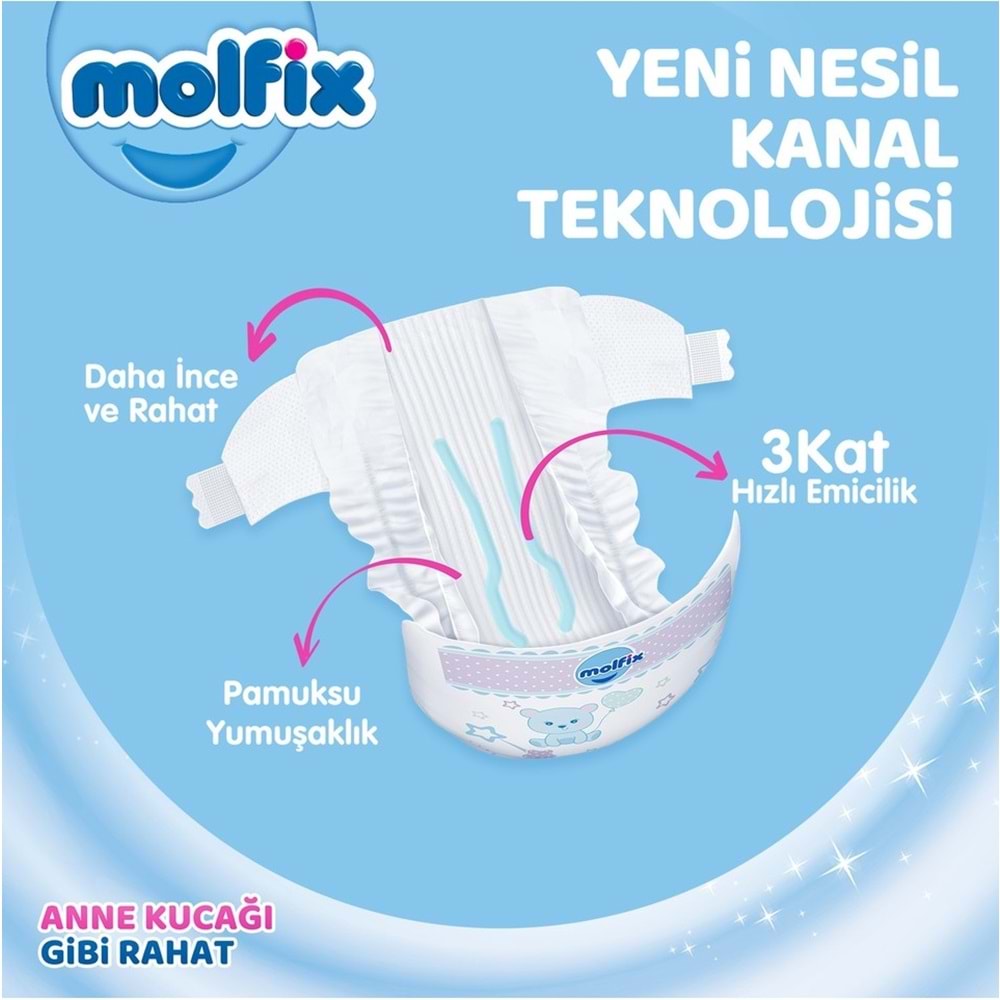 Molfix Bebek Bezi 5 Beden 11-18 KG Junior 100 Adet Mega Pk