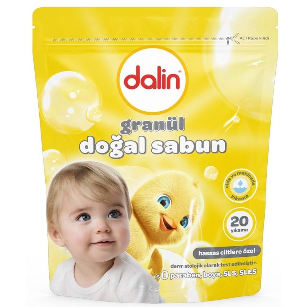 Dalin Granül Sabun Tozu 1000GR Klasik (Doğal Sabun) (20 Yıkama)