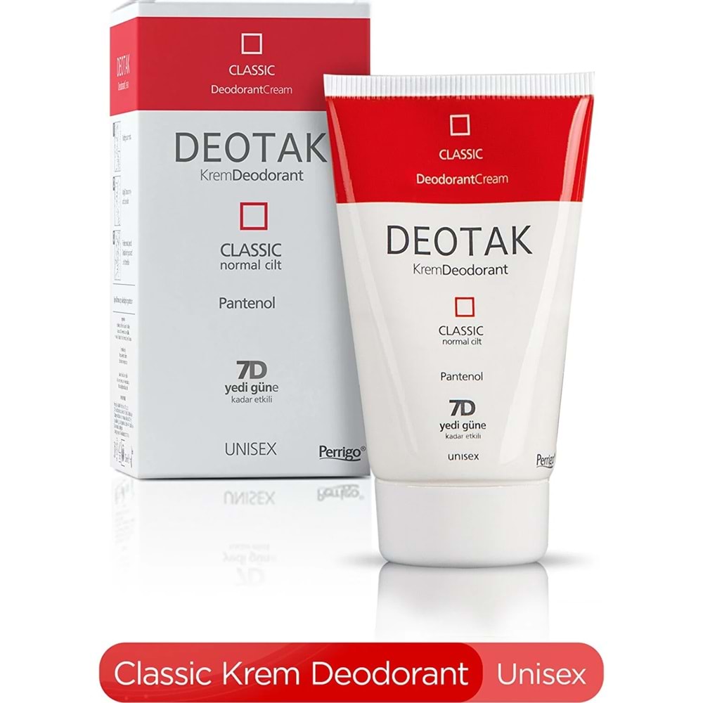 Deotak Krem Deodorant Unisex 35ML Classic (Normal Cilt)