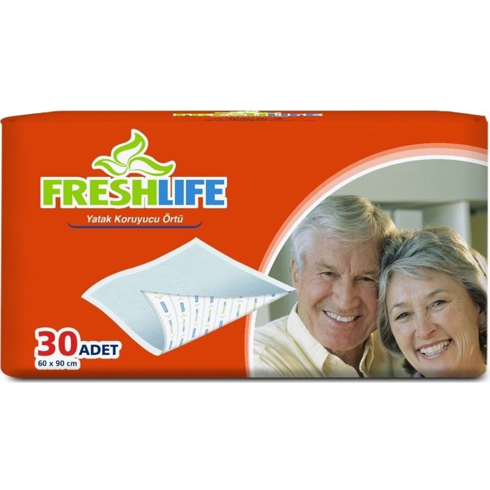 FreshLife Yetişkin Yatak Koruyucu 60*90CM 30 Adet Tekli Pk