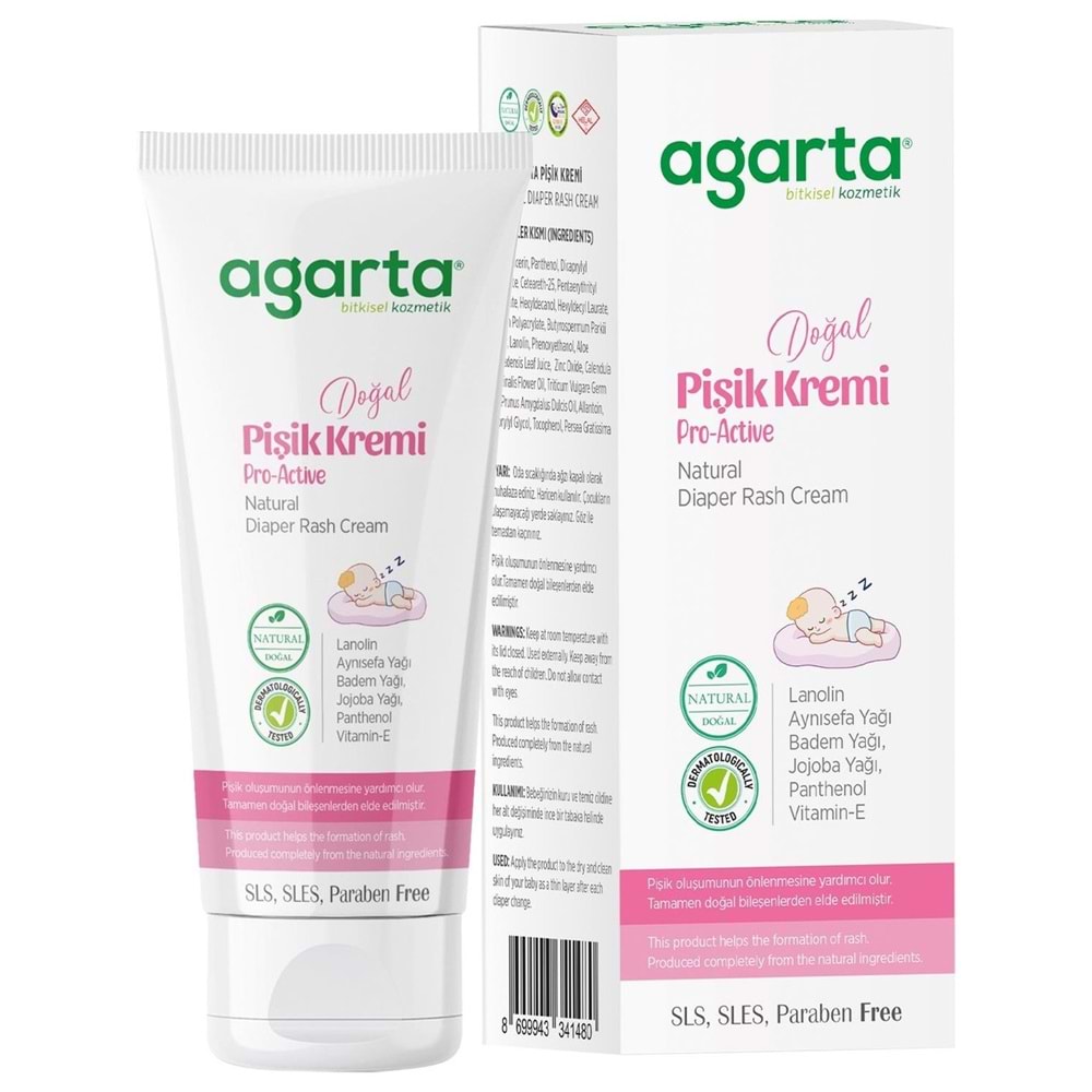 Agarta Doğal Pişik Kremi 100ML