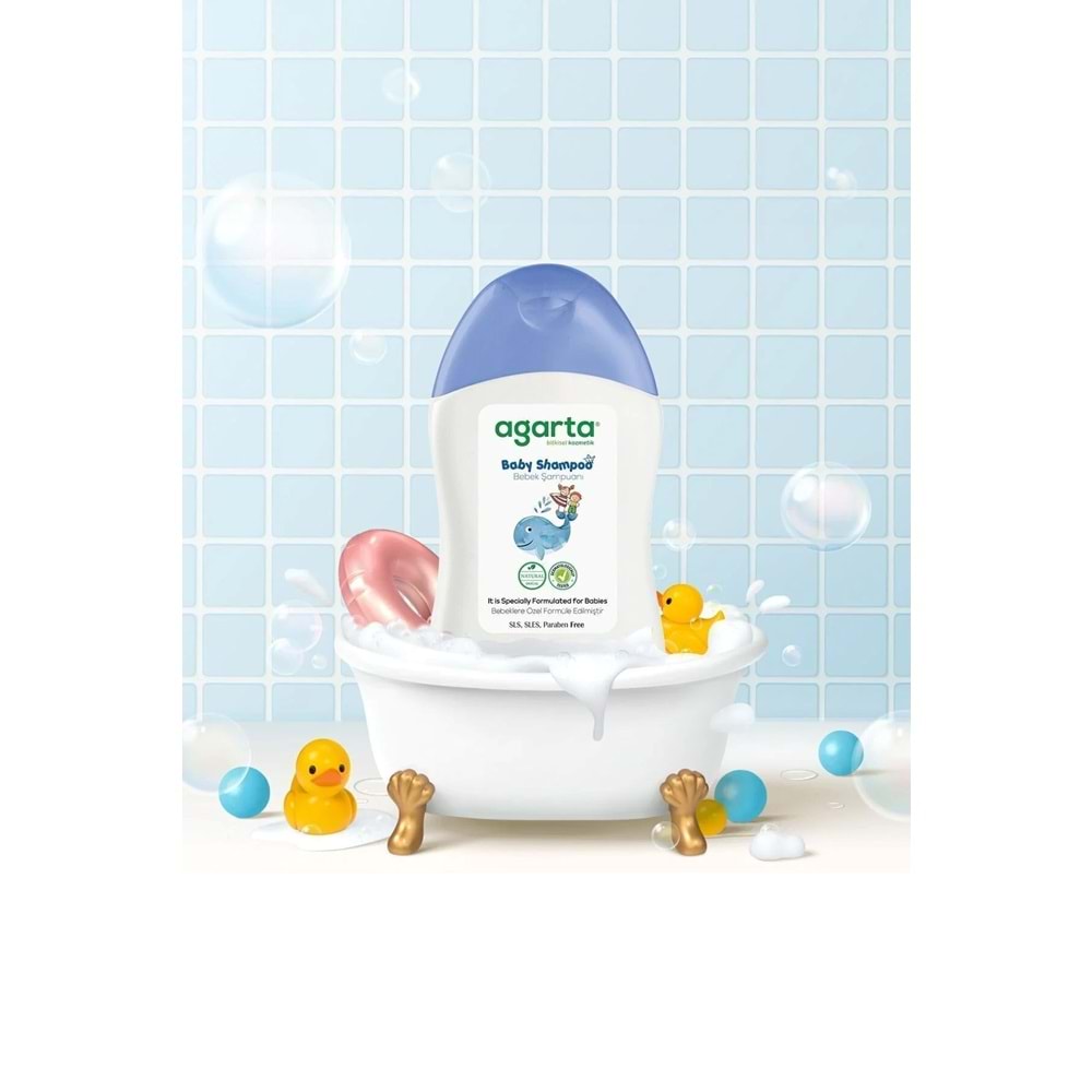 Agarta Doğal Erkek Bebek Çocuk Şampuanı Saç ve Vücut 400 ML