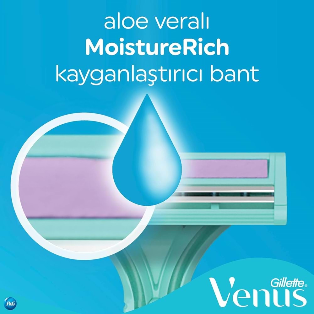 Gillette Simply Venus 2 Kullan At Kadın Tıraş Bıçağı (Pk İçeriği 4 Lü Pk)