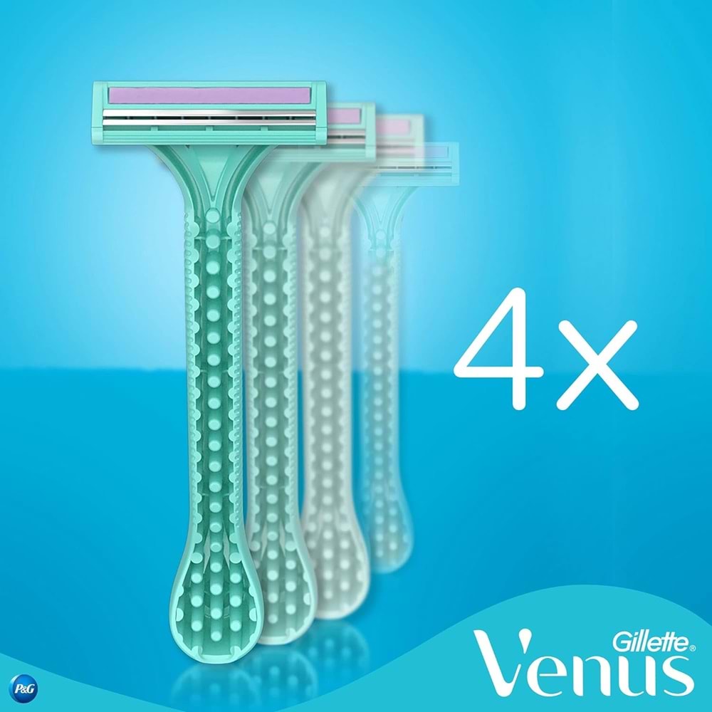 Gillette Simply Venus 2 Kullan At Kadın Tıraş Bıçağı (Pk İçeriği 4 Lü Pk)