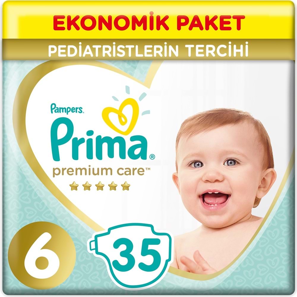 Prima Premium Care Bebek Bezi 6 Beden 13+ KG Extra Large 35 Adet Ekonomik Pk