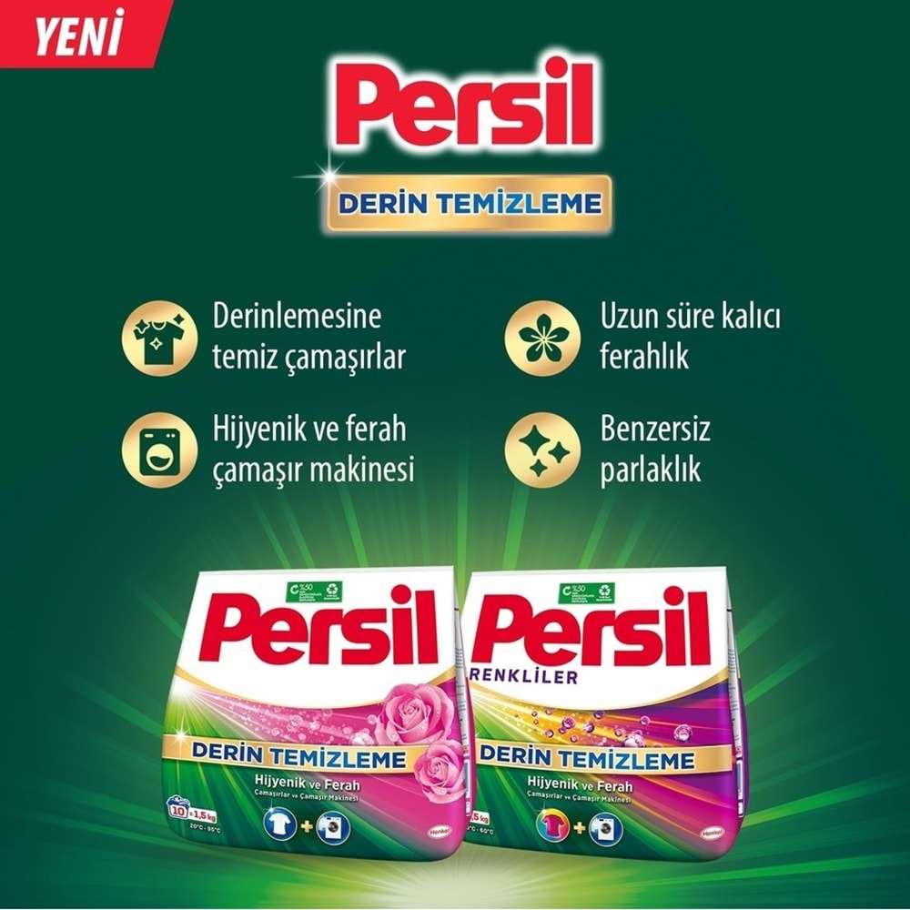 Persil Matik Toz Çamaşır Deterjanı 5KG Gülün Büyüsü (33 Yıkama)