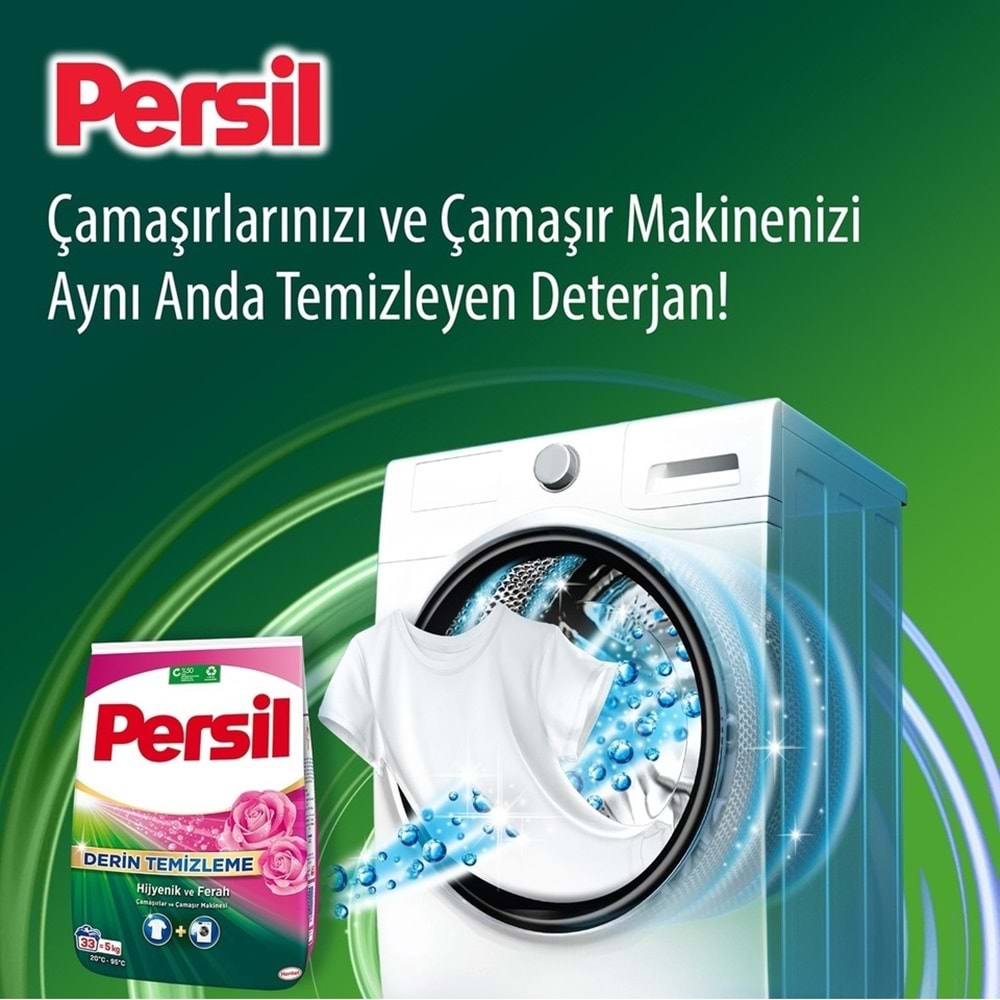 Persil Matik Toz Çamaşır Deterjanı 5KG Gülün Büyüsü (33 Yıkama)