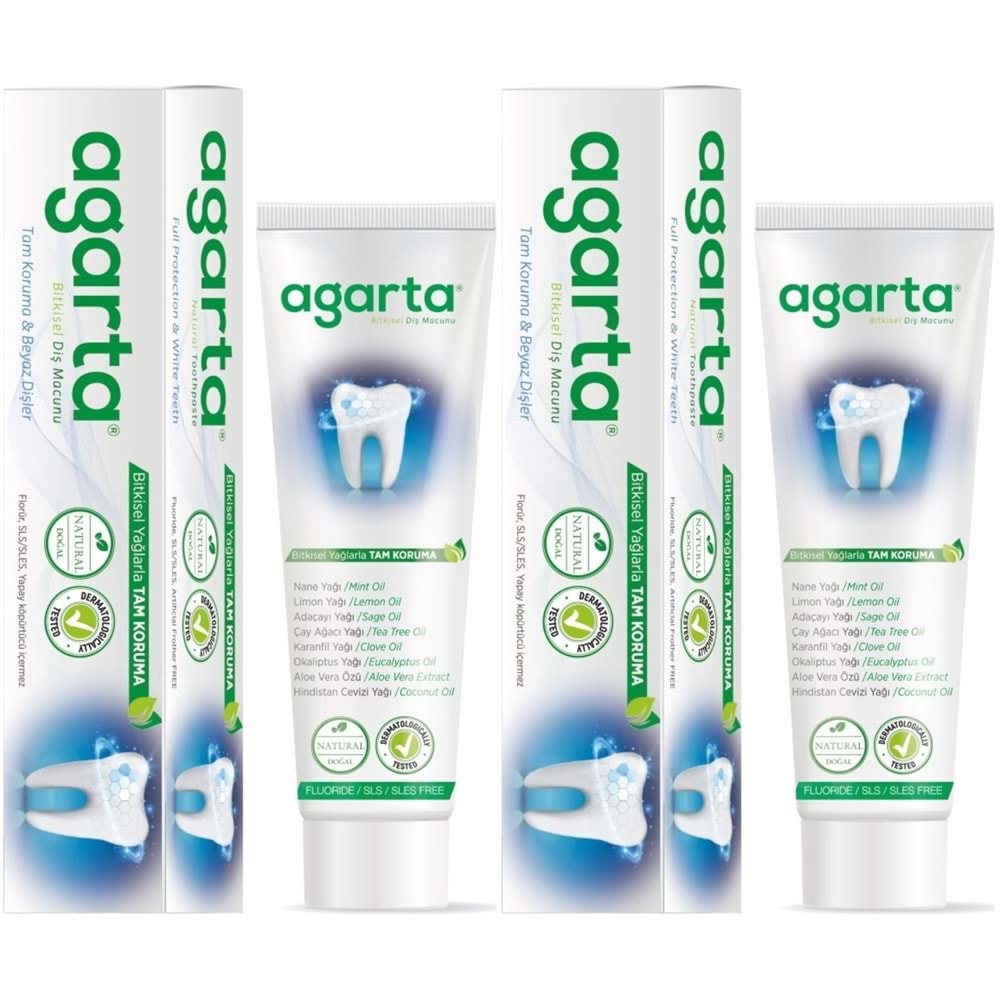 Agarta Doğal Diş Macunu 100ML Bitki Özlü (2 Li Set)