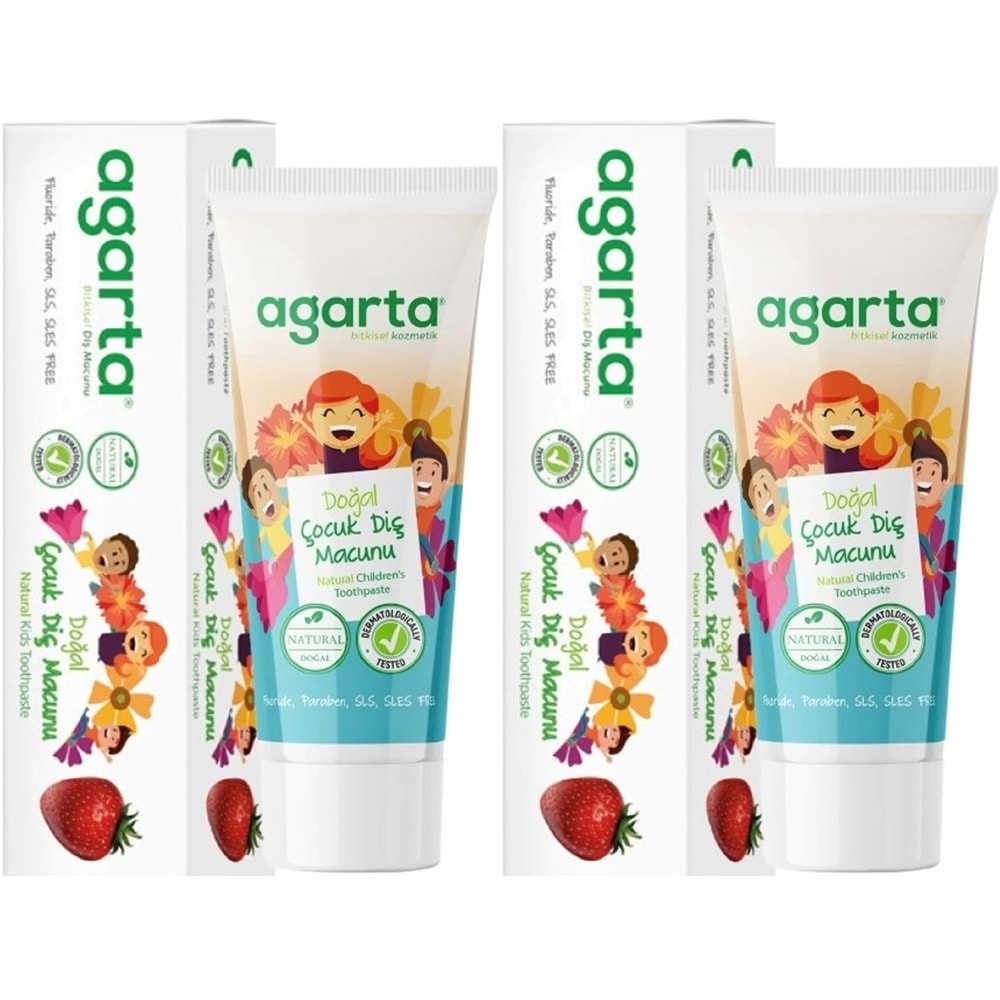 Agarta Doğal Diş Macunu 75ML Çocuk (2 Li Set)