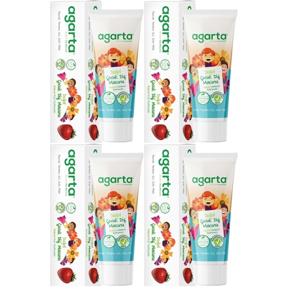 Agarta Doğal Diş Macunu 75ML Çocuk (4 Lü Set)