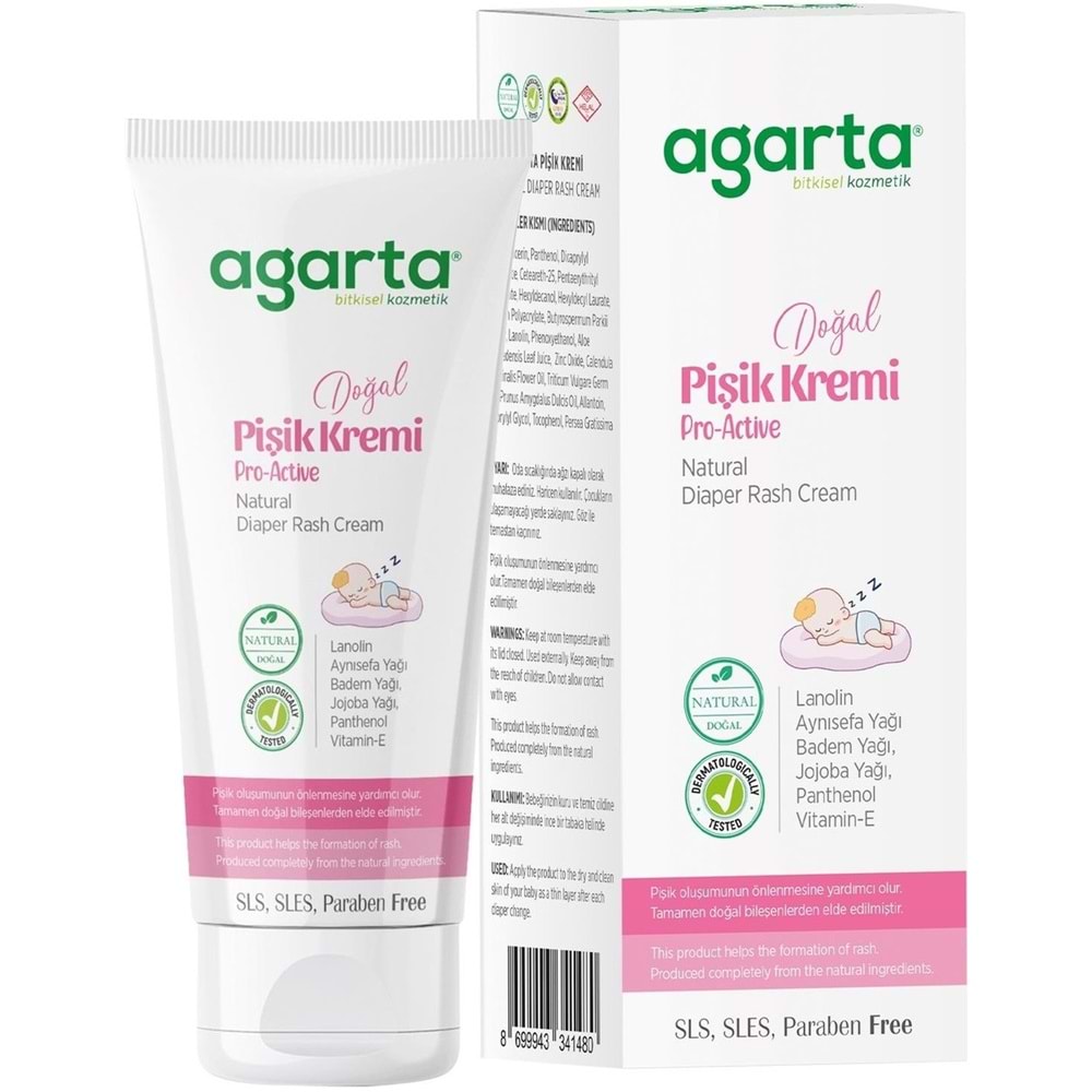 Agarta Doğal Pişik Kremi 100ML (4 Lü Set)