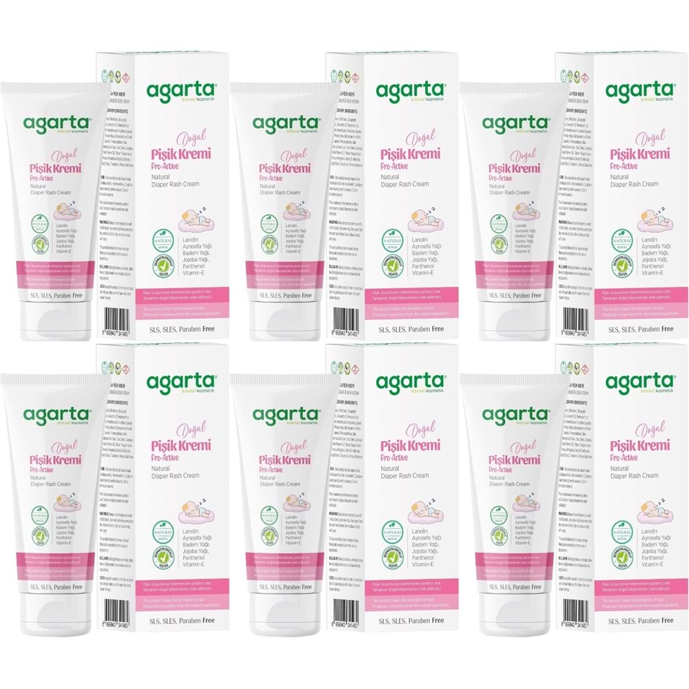 Agarta Doğal Pişik Kremi 100ML (6 Lı Set)