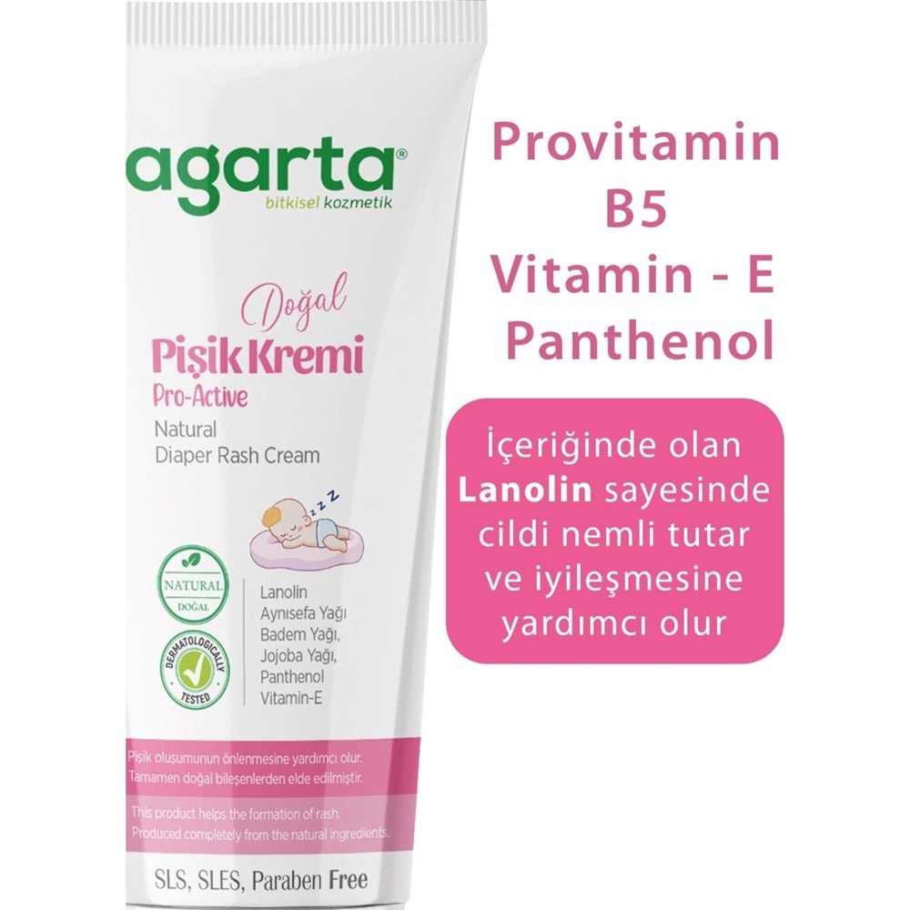 Agarta Doğal Pişik Kremi 100ML (6 Lı Set)