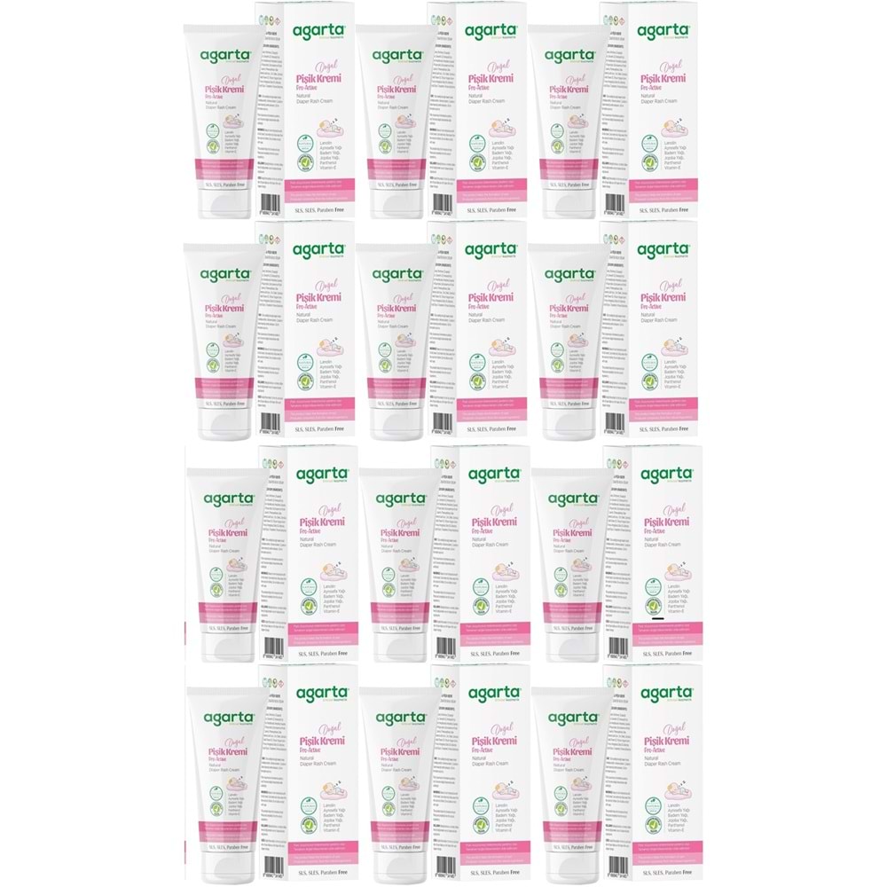 Agarta Doğal Pişik Kremi 100ML (12 Li Set)