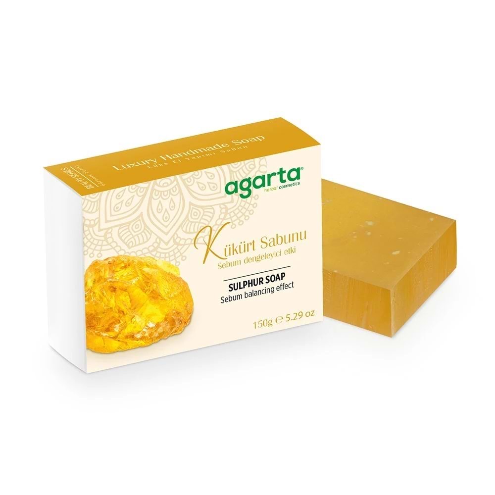 Agarta El Yapımı Doğal Sabun 150GR Kükürt (2 Li Set)