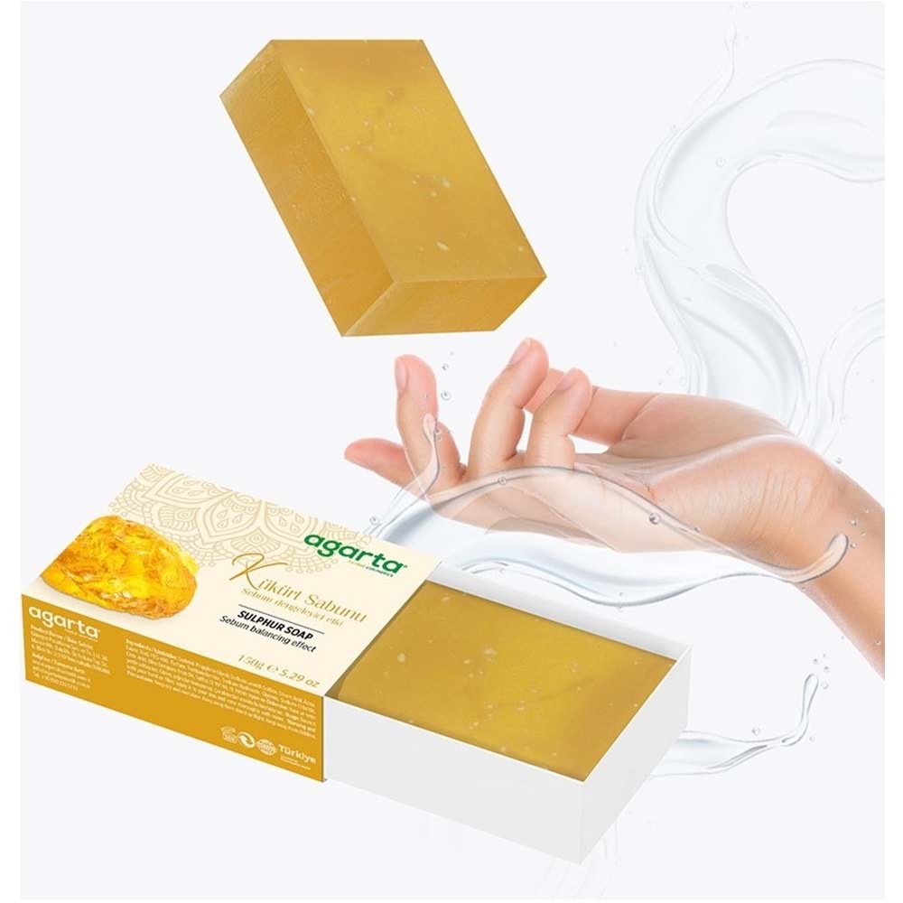 Agarta El Yapımı Doğal Sabun 150GR Kükürt (6 Lı Set)