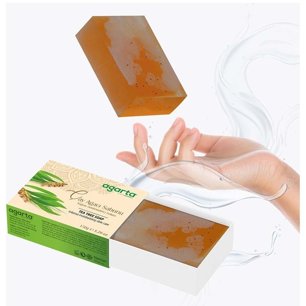 Agarta El Yapımı Doğal Sabun 150GR Çay Ağacı (4 Lü Set)