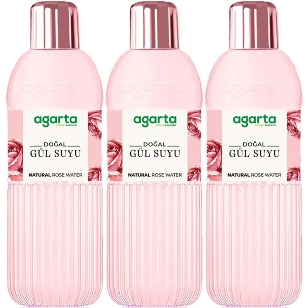 Agarta Doğal Gül Suyu 400ML (3 Lü Set)