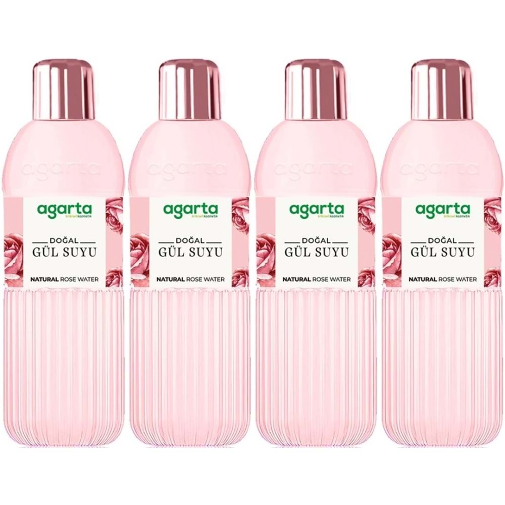 Agarta Doğal Gül Suyu 400ML (4 Lü Set)