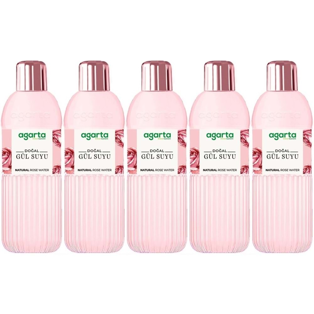 Agarta Doğal Gül Suyu 400ML (5 Li Set)