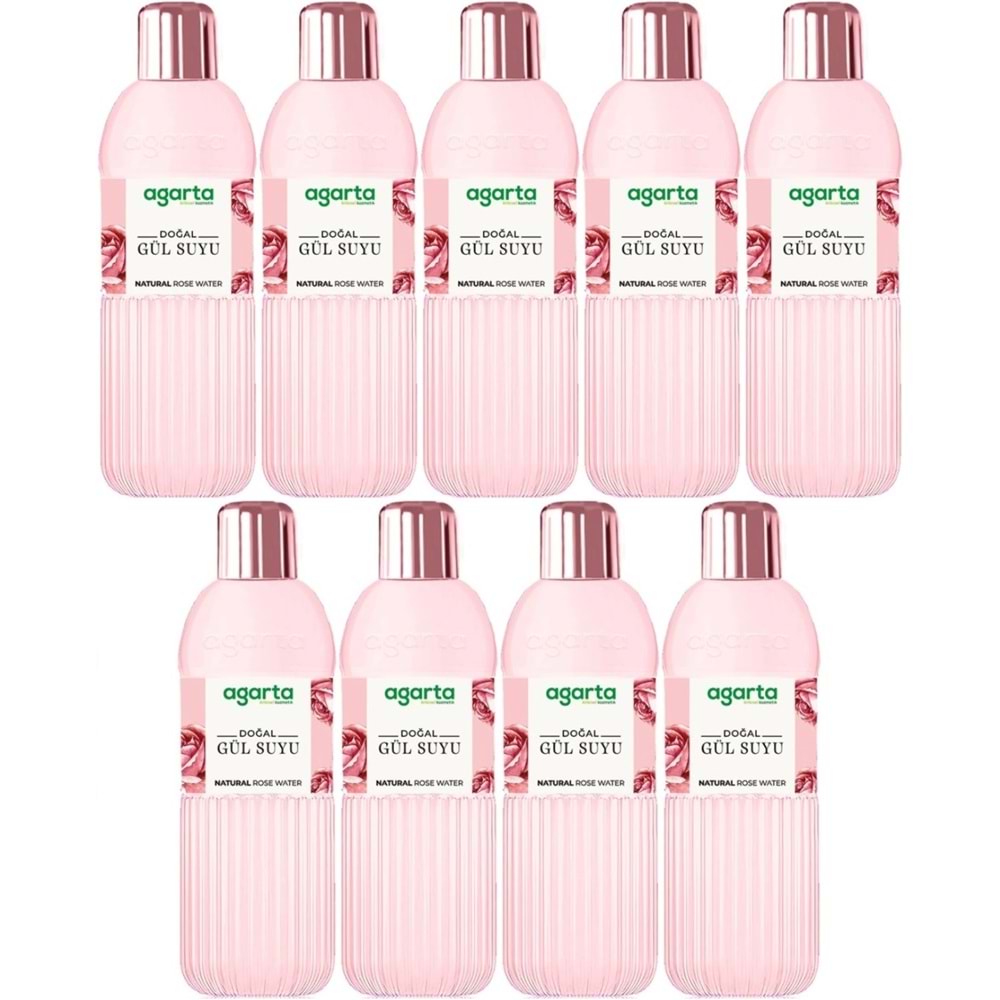 Agarta Doğal Gül Suyu 400ML (9 Lu Set)