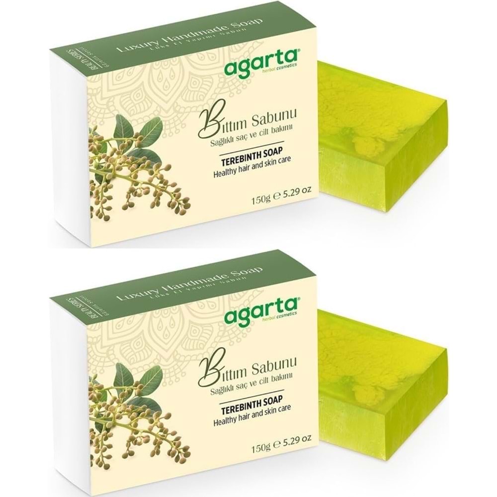 Agarta El Yapımı Doğal Sabun 150GR Bıttım (2 Li Set)