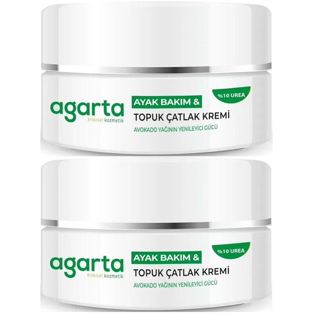 Agarta Ayak ve Topuk Çatlak Bakım Kremi 100ML (2 Li Set)