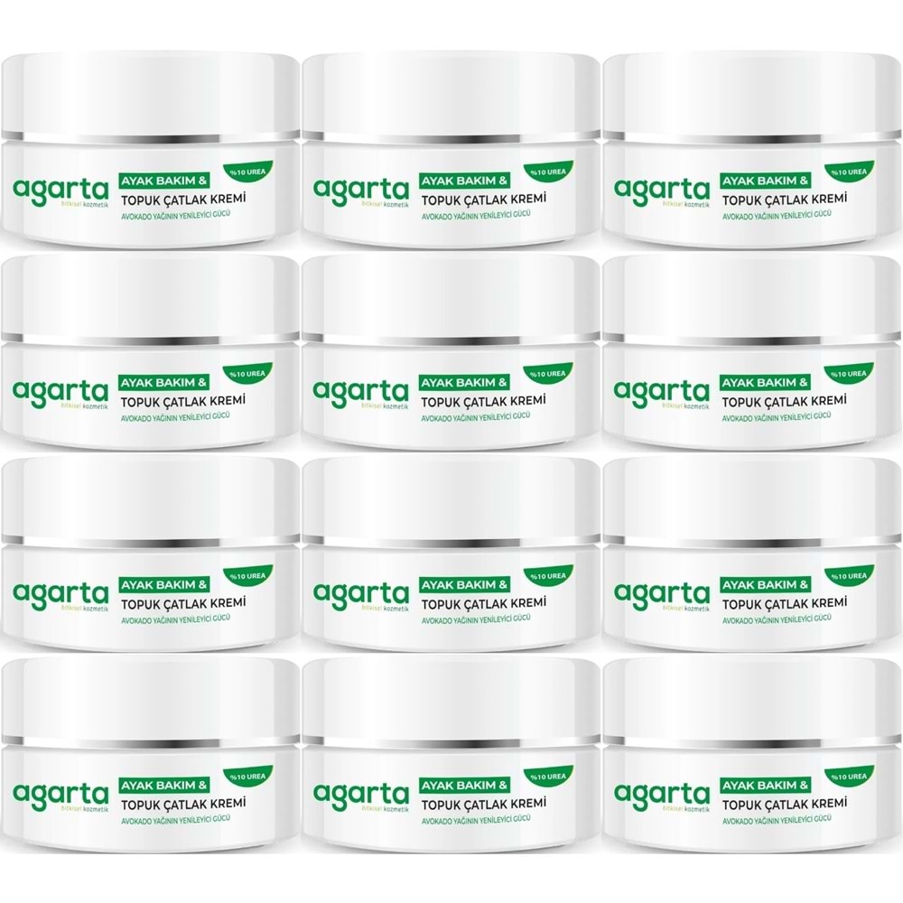 Agarta Ayak ve Topuk Çatlak Bakım Kremi 100ML (12 Li Set)