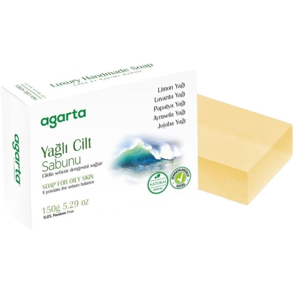 Agarta El Yapımı Doğal Sabun 150GR Yağlı Cilt (3 Lü Set)
